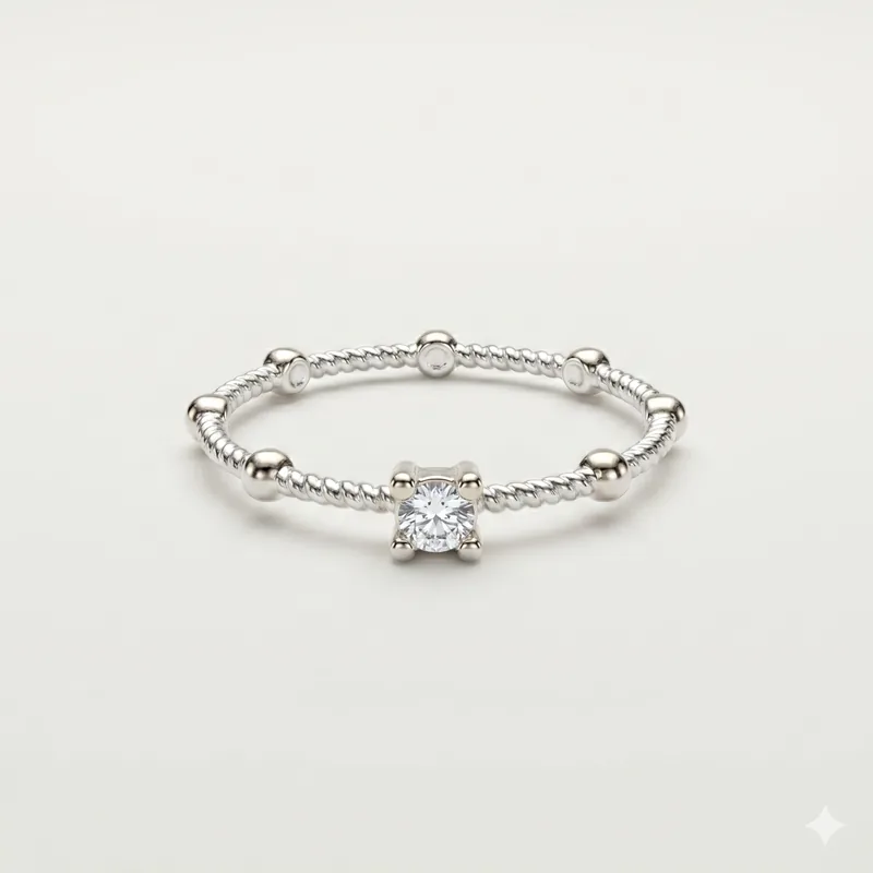 Anillo plata 925 sencillo