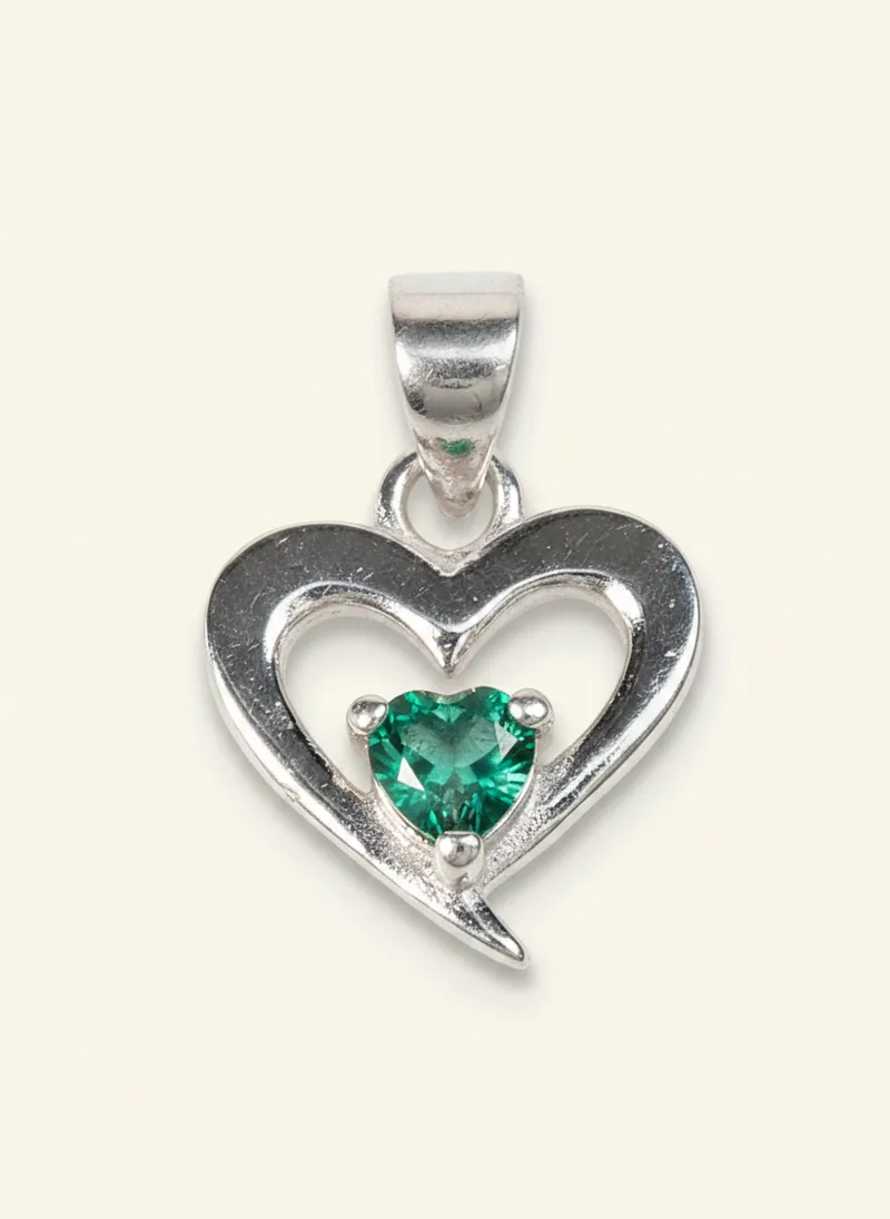 Dije liviano esmeralda 0.15ct 3mm