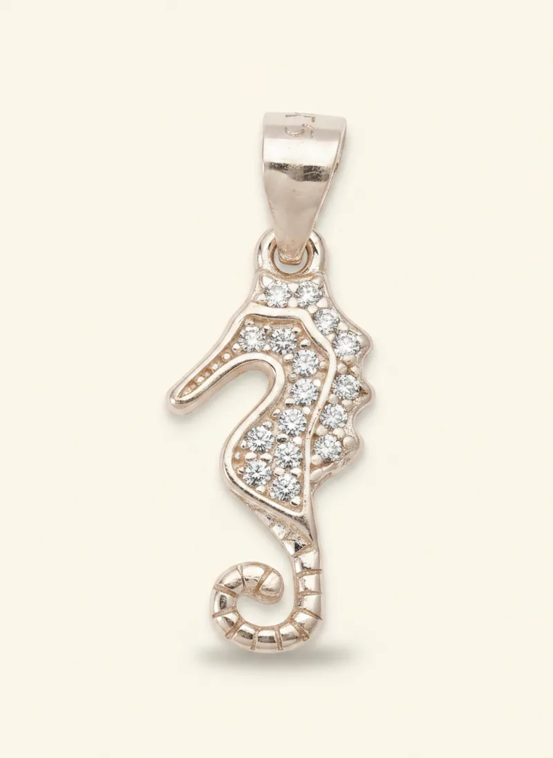 Dije caballito de mar plata 925