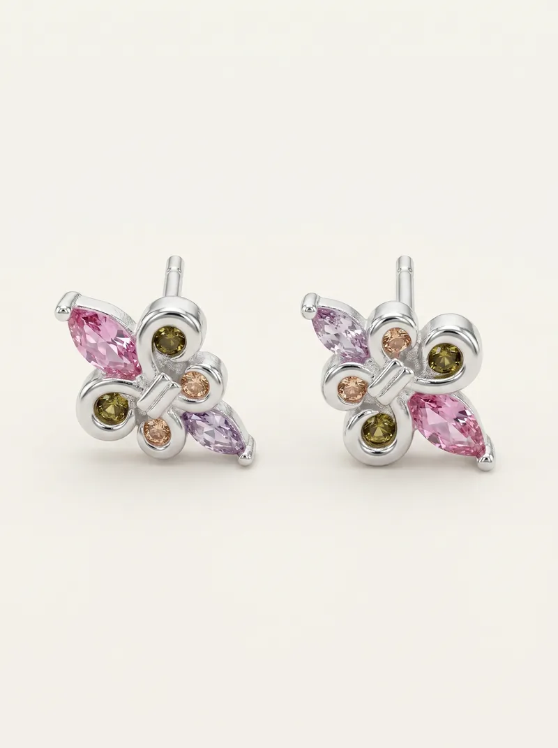 Aretes plata 1.60g con diseño