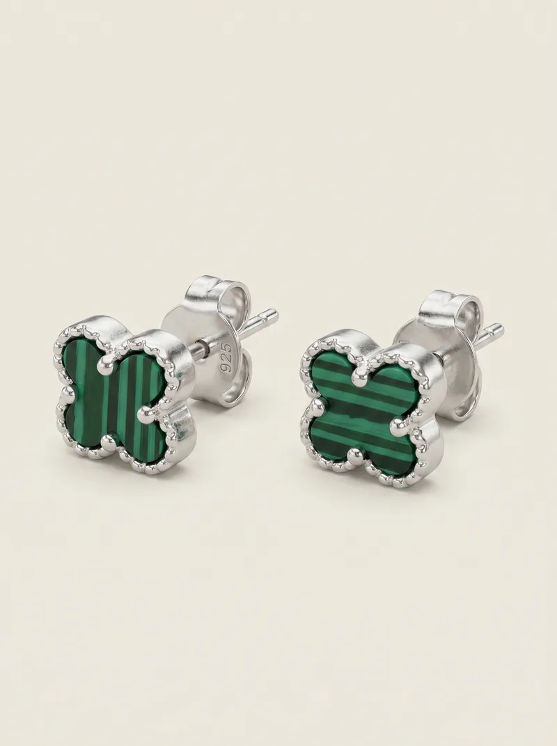 Aretes plata 1.60g con diseño