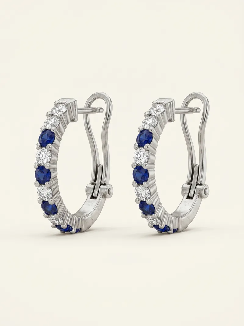Aretes hoop plata 925