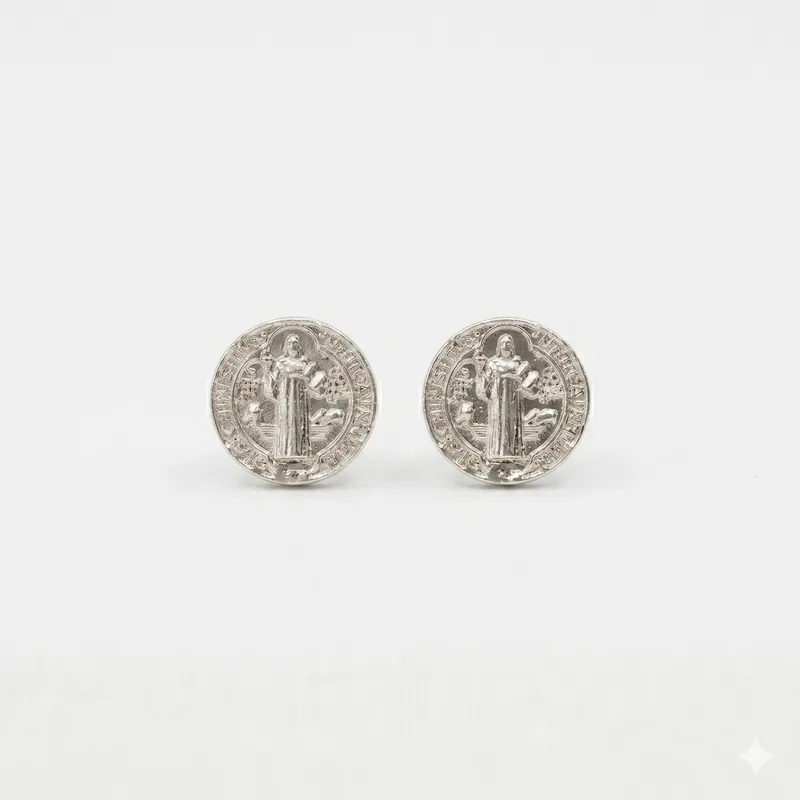 Aretes Virgen plata 925